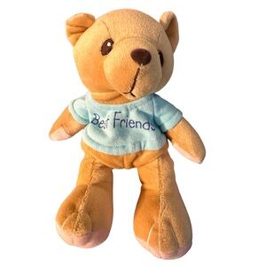 ENESCO Cherished Teddies 1998 T Shirt BEST FRIENDS Teddy Bear 8” Bean Bag Plush